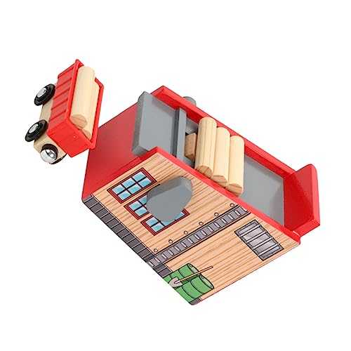 FRCOLOR 1 Satz Holzspielzeug Eisenbahn Zubehör mit Holzblöcken und Lernspielzeug für Geburtstagsgeschenk Fördert Kreativität und FRCOLOR 1 Satz Holzspielzeug Eisenbahn Zubehör mit Holzblöcken und Lernspielzeug für Geburtstagsgeschenk Fördert Kreativität und von FRCOLOR