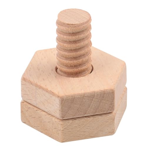 FRCOLOR 1 Satz Holzspielzeug Geometrische Formen Schraubenspielzeug für Sicheres und Langlebiges Motorisches Lernspielzeug aus Holz für Kreatives und Feinmotorik FRCOLOR 1 Satz Holzspielzeug Geometrische Formen Schraubenspielzeug für Sicheres und Langlebiges Motorisches Lernspielzeug aus Holz für Kreatives und Feinmotorik von FRCOLOR