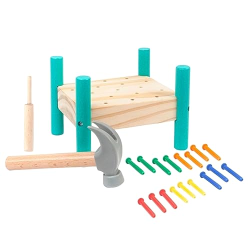 FRCOLOR 1 Satz Holzspielzeug Kreatives Klopfspiel für Farben Fördert Feinmotorik und Hand Augen Koordination Pädagogisches für Kleinkinder FRCOLOR 1 Satz Holzspielzeug Kreatives Klopfspiel für Farben Fördert Feinmotorik und Hand Augen Koordination Pädagogisches für Kleinkinder von FRCOLOR