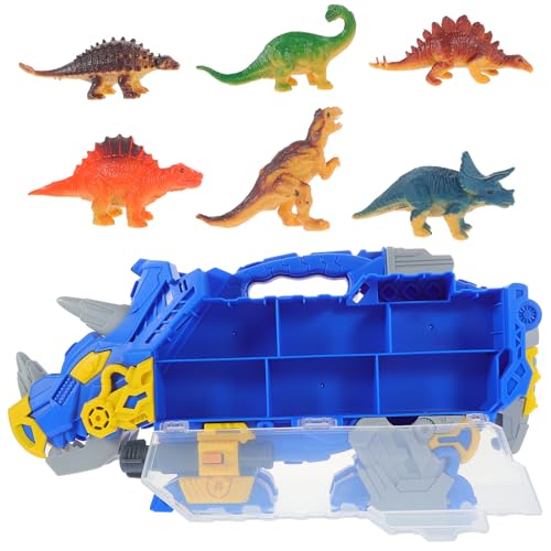 FRCOLOR Dinosaurier Spielzeug Satz für Jungen Interaktives Triceratops Kampfspielzeug mit Aufbewahrungsbox Pädagogisches Spielzeug für Kinder zur Kreativität und Praktischen Fähigkeiten von FRCOLOR