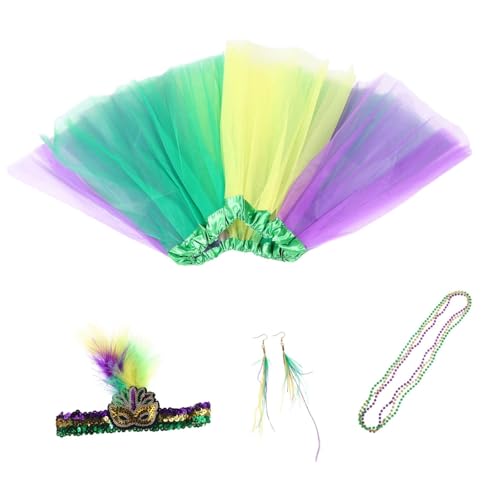 FRCOLOR 1 Satz Karnevalsparty-set Karnevalskopfschmuck Parade-maske Karnevalsrock Halloween-partygeschenke Weihnachts-tutu Halloween-kopfschmuck Halloween Stirnband Maskerade Kostüme Feder FRCOLOR 1 Satz Karnevalsparty-set Karnevalskopfschmuck Parade-maske Karnevalsrock Halloween-partygeschenke Weihnachts-tutu Halloween-kopfschmuck Halloween Stirnband Maskerade Kostüme Feder von FRCOLOR