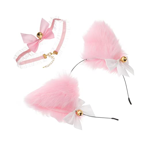 FRCOLOR 1 Satz Katzenohren Haarreif mit Glocken Schleife Cosplay Zubehör für Lolita Verstellbar Leicht für Kostümpartys Halloween Festliche Anlässe FRCOLOR 1 Satz Katzenohren Haarreif mit Glocken Schleife Cosplay Zubehör für Lolita Verstellbar Leicht für Kostümpartys Halloween Festliche Anlässe von FRCOLOR