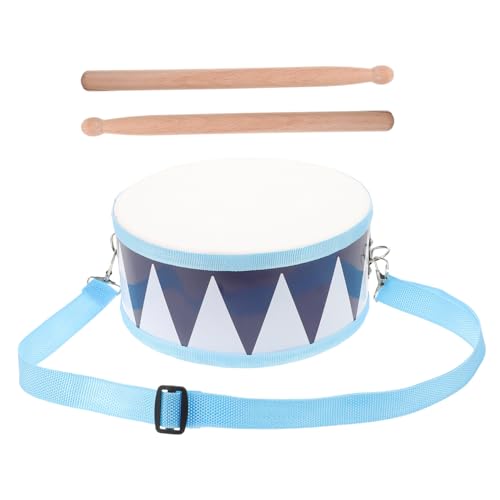 FRCOLOR 1 Satz Kleines Snare Drum Doppelseitige Trommel für Schlägel und Tragegurt Musikinstrument für Vorschule und Musikalische Früherziehung Fördert Motorische Fähigkeiten und von FRCOLOR