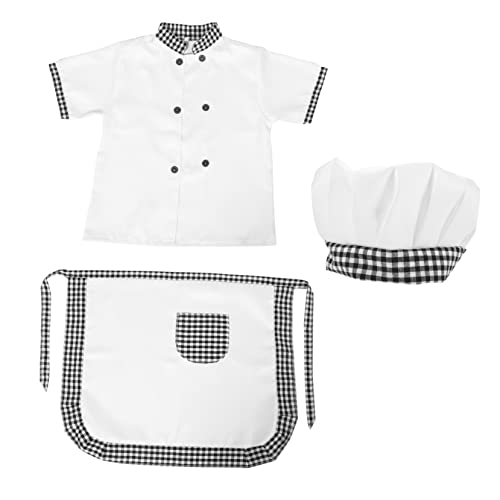 FRCOLOR 1 Satz Kochmantel für kinderkochmütze halloweenkostüme küchengeräte Kochkostüm Cosplay-Outfits kochen junge Backschürze Junge Hausarbeitsschürze Polyester von FRCOLOR