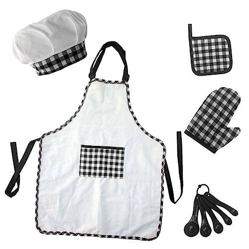 FRCOLOR 1 Satz Kochset mit Schürze und Kochmütze Teiliges Set für Backen zu Hause Verstellbar und Leicht zu Reinigen für Kleine FRCOLOR 1 Satz Kochset mit Schürze und Kochmütze Teiliges Set für Backen zu Hause Verstellbar und Leicht zu Reinigen für Kleine von FRCOLOR