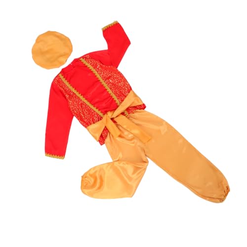 FRCOLOR 1 Satz Kostüm Arabischer Outfit mit Hut und Gürtel für Halloween Geburtstagsfeiern und Schulaufführungen S FRCOLOR 1 Satz Kostüm Arabischer Outfit mit Hut und Gürtel für Halloween Geburtstagsfeiern und Schulaufführungen S von FRCOLOR