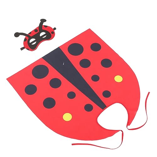 FRCOLOR 1 Satz Kostümset für Marienkäfer Cosplay Anzug mit Umhang und Maske Perfektes Rollenspiel für Halloween Partys und Aufführungen FRCOLOR 1 Satz Kostümset für Marienkäfer Cosplay Anzug mit Umhang und Maske Perfektes Rollenspiel für Halloween Partys und Aufführungen von FRCOLOR