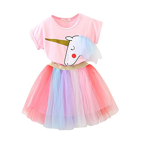 FRCOLOR 1 Satz Kostümset mit Regenbogen Tüllrock Outfit für Geburtstagsfeiern Karneval Cosplay für Kleine von FRCOLOR