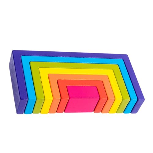 FRCOLOR 1 Satz Kreatives Konstruktionsspielzeug für Bunte Holzbausteine für Frühe Bildung Fördert und Formerkennung Geeignet für Kleinkinder und Vorschulkinder FRCOLOR 1 Satz Kreatives Konstruktionsspielzeug für Bunte Holzbausteine für Frühe Bildung Fördert und Formerkennung Geeignet für Kleinkinder und Vorschulkinder von FRCOLOR