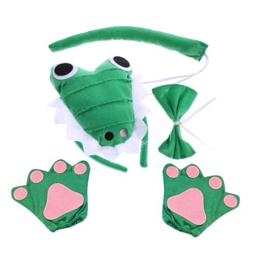FRCOLOR 1 Satz Krokodilstirnband Tierschwänze Für Kinderkostüm Tierkostüm Für Kostüm Alligatorkostüm Für Cosplay -accessoires Alligator-stirnband Green Stoff FRCOLOR 1 Satz Krokodilstirnband Tierschwänze Für Kinderkostüm Tierkostüm Für Kostüm Alligatorkostüm Für Cosplay -accessoires Alligator-stirnband Green Stoff von FRCOLOR