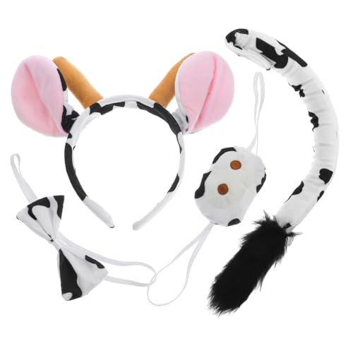 FRCOLOR 1 Satz Kuhkopfschmuck Set Stirnband Zubehör Kuhkostüm für Erwachsene Bogen tierische stirnbänder Kinderkostüm Tierkostüm Kinderpartykostüm Stütznase Stoff FRCOLOR 1 Satz Kuhkopfschmuck Set Stirnband Zubehör Kuhkostüm für Erwachsene Bogen tierische stirnbänder Kinderkostüm Tierkostüm Kinderpartykostüm Stütznase Stoff von FRCOLOR