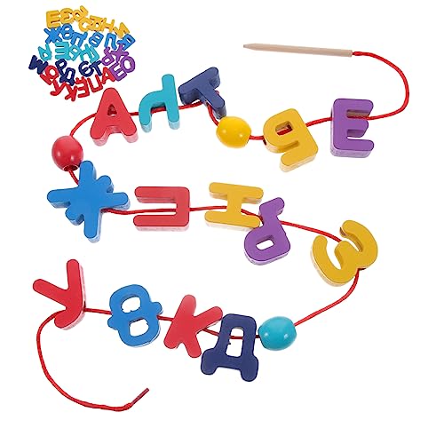 FRCOLOR 1 Satz Lernspielzeug aus Holz für Kleinkinder Russisches Alphabet Fädelspielzeug Motorik Farben und Buchstabenerkennung Pädagogisches für Vorschulkinder FRCOLOR 1 Satz Lernspielzeug aus Holz für Kleinkinder Russisches Alphabet Fädelspielzeug Motorik Farben und Buchstabenerkennung Pädagogisches für Vorschulkinder von FRCOLOR