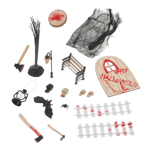 FRCOLOR 1 Satz Mini Halloween Deko Set Teiliges Set mit Detaillierten Miniaturfiguren für Puppenhaus und Tischdekoration Gruselige Halloween für Garten und Feiern FRCOLOR 1 Satz Mini Halloween Deko Set Teiliges Set mit Detaillierten Miniaturfiguren für Puppenhaus und Tischdekoration Gruselige Halloween für Garten und Feiern von FRCOLOR
