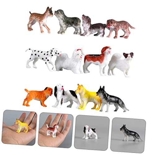 FRCOLOR 1 Satz Mini Hunde Deko Simulation Hund Figuren für Hundeliebhaber Realistische Tischdekoration und Lernspielzeug für Partys und von FRCOLOR