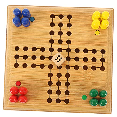 FRCOLOR Kleiner Tisch Schachspiel für Kinder aus Bambus Tragbares Fliegendes Schachspiel Lernspielzeug für 4-8 Familienspiel Reise Schachbrettspiel FRCOLOR Kleiner Tisch Schachspiel für Kinder aus Bambus Tragbares Fliegendes Schachspiel Lernspielzeug für 4-8 Familienspiel Reise Schachbrettspiel von FRCOLOR