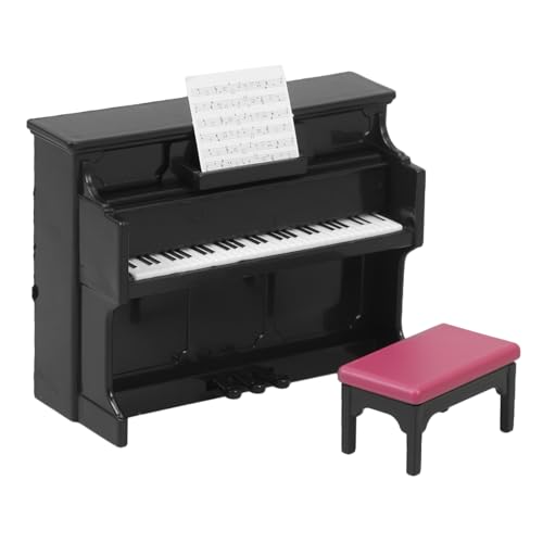 FRCOLOR 1 Satz Miniatur Klavier Modell für Puppenhaus mit Hocker Dekoratives Musikinstrument für Mini Haus Deko und Fotoshooting Zubehör Schwarz FRCOLOR 1 Satz Miniatur Klavier Modell für Puppenhaus mit Hocker Dekoratives Musikinstrument für Mini Haus Deko und Fotoshooting Zubehör Schwarz von FRCOLOR