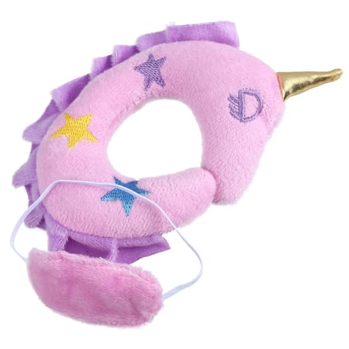 FRCOLOR 1 Satz Miniatur Puppen Nackenstütze Set mit Augenmaske Puppenzubehör Dekoratives Kissen für Puppen Bunte und Weiche Spielzeugaccessoires von FRCOLOR