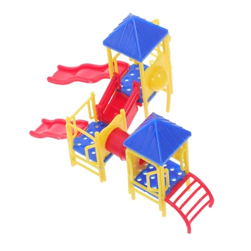 FRCOLOR Miniatur Spielplatz Modell für Kinder Kunststoff Spielplatz Dekoration Puppenhaus Zubehör Selbstgemacht Spielzeug für Outdoor Aktivitäten von FRCOLOR