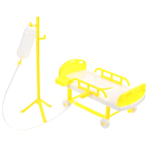 FRCOLOR 1 Satz Miniatur Spielset mit Krankenhausbett und Infusionsflasche Realistisches Arztspielzeug für Rollenspiele und Kreative Fördert die Fantasie Zufällige Farbe Zufällige Farbe FRCOLOR 1 Satz Miniatur Spielset mit Krankenhausbett und Infusionsflasche Realistisches Arztspielzeug für Rollenspiele und Kreative Fördert die Fantasie Zufällige Farbe Zufällige Farbe von FRCOLOR