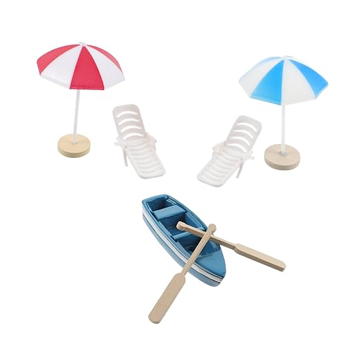 FRCOLOR 1 Satz Miniatur Strand Deko Set Praktische DIY Garten Dekoration mit Sonnenschirmen Strandstühlen und Booten für Kreative Miniaturgärten und Sandkasten für Familien FRCOLOR 1 Satz Miniatur Strand Deko Set Praktische DIY Garten Dekoration mit Sonnenschirmen Strandstühlen und Booten für Kreative Miniaturgärten und Sandkasten für Familien von FRCOLOR