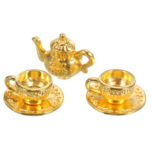 FRCOLOR Kleiner Teekannen Satz aus Metall für Puppenhaus Retro Miniatur mit Tasse Dekorative Küchenrequisiten für Miniatur Scenes FRCOLOR Kleiner Teekannen Satz aus Metall für Puppenhaus Retro Miniatur mit Tasse Dekorative Küchenrequisiten für Miniatur Scenes von FRCOLOR