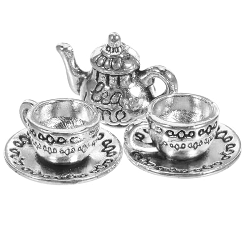 FRCOLOR 1 Satz Miniatur Teekannen Set aus Teiliges Dekorationsmodell für Puppenhäuser Handgefertigte und Langlebige Miniatur Tee Accessoires für Küche Büro FRCOLOR 1 Satz Miniatur Teekannen Set aus Teiliges Dekorationsmodell für Puppenhäuser Handgefertigte und Langlebige Miniatur Tee Accessoires für Küche Büro von FRCOLOR
