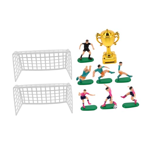FRCOLOR 1 Satz Miniatur Trophäen Set für Fußball Dekoration aus Plastik Miniatur Fußballspielern mit für Puppenhaus und Fußball Themed Torten Deko FRCOLOR 1 Satz Miniatur Trophäen Set für Fußball Dekoration aus Plastik Miniatur Fußballspielern mit für Puppenhaus und Fußball Themed Torten Deko von FRCOLOR