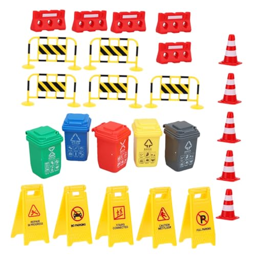 FRCOLOR 1 Satz Miniatur Verkehrszeichen Spielset Teile Verkehrsbarrikaden Straßenschilder für Lernspielzeug für Verkehrswissen für Kreatives und Bildung FRCOLOR 1 Satz Miniatur Verkehrszeichen Spielset Teile Verkehrsbarrikaden Straßenschilder für Lernspielzeug für Verkehrswissen für Kreatives und Bildung von FRCOLOR