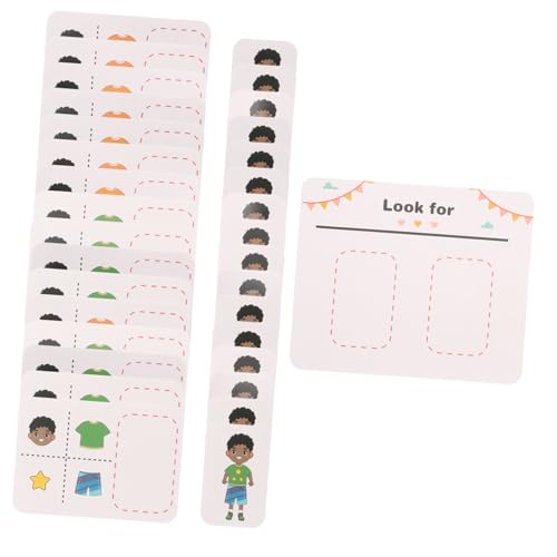 FRCOLOR 1 Satz Montessori Lernspielzeug für Interaktives Puzzle Spiel zur Kognitiver Fähigkeiten und Kreativen Denkens Geeignet für Eltern Junge Mädchen Spiele mit Karten FRCOLOR 1 Satz Montessori Lernspielzeug für Interaktives Puzzle Spiel zur Kognitiver Fähigkeiten und Kreativen Denkens Geeignet für Eltern Junge Mädchen Spiele mit Karten von FRCOLOR