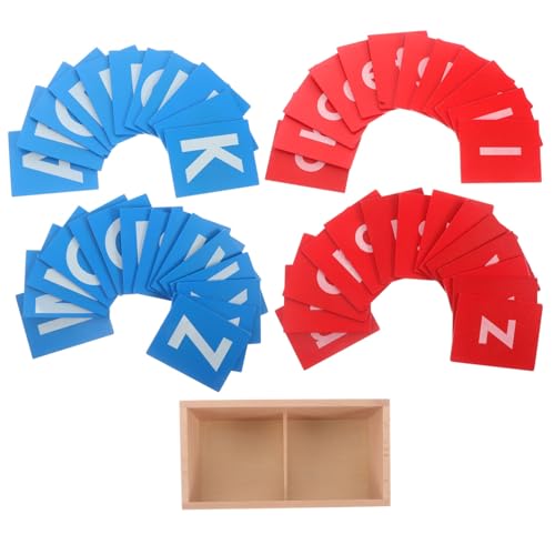 FRCOLOR 1 Satz Montessori Sandpapier Buchstabenbrett aus Holz Pädagogisches Lernspielzeug für Vorschule und Kindergarten Fördert Sprachfähigkeiten und Motorische Fähigkeiten FRCOLOR 1 Satz Montessori Sandpapier Buchstabenbrett aus Holz Pädagogisches Lernspielzeug für Vorschule und Kindergarten Fördert Sprachfähigkeiten und Motorische Fähigkeiten von FRCOLOR