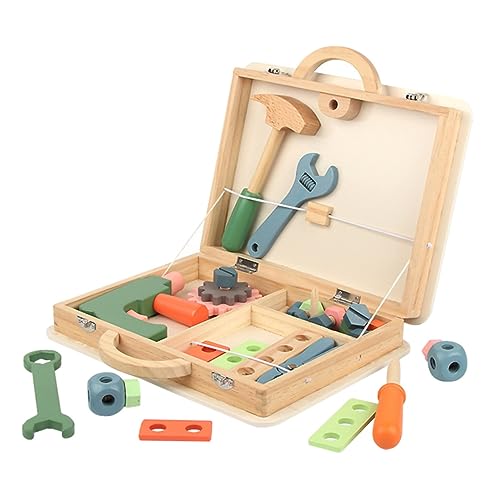 FRCOLOR 1 Satz Multifunktionaler Werkzeugkasten für Reparaturwerkzeugen Pädagogisches Zubehör für Kreatives Spiel und Entwicklung Sicher und Tragbar Fördert die Eltern Junge Mädchen FRCOLOR 1 Satz Multifunktionaler Werkzeugkasten für Reparaturwerkzeugen Pädagogisches Zubehör für Kreatives Spiel und Entwicklung Sicher und Tragbar Fördert die Eltern Junge Mädchen von FRCOLOR