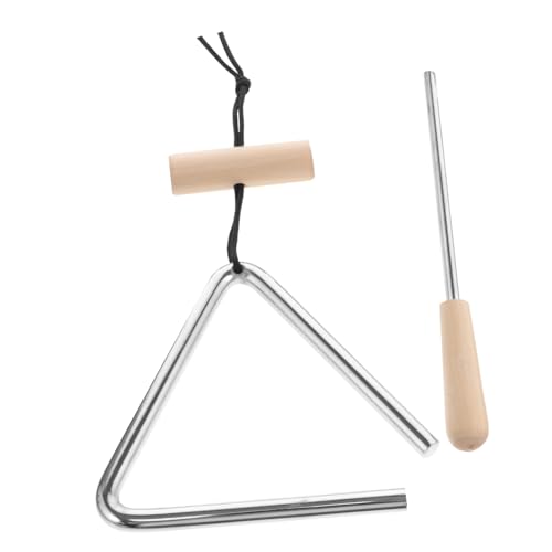 FRCOLOR 1 Satz Musikalisches Triangel Instrument Holzgriff für Musikunterricht und Kreative Rhythmusförderung Geeignet für Erwachsene Langlebig und Korrosionsbeständig FRCOLOR 1 Satz Musikalisches Triangel Instrument Holzgriff für Musikunterricht und Kreative Rhythmusförderung Geeignet für Erwachsene Langlebig und Korrosionsbeständig von FRCOLOR