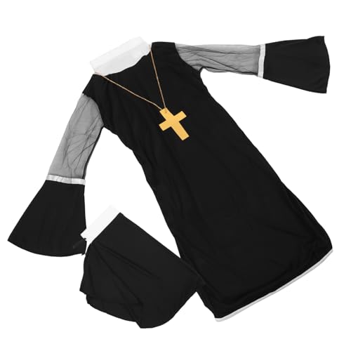 FRCOLOR 1 Satz Nonnenuniform Halloween für Dienstmädchen Wunder Kostüm erwachsene Frauen Masquerade Kostüm Nonnenkostüm Kostümfrauen Karneval verkleiden Maskerade -Outfits Tuch FRCOLOR 1 Satz Nonnenuniform Halloween für Dienstmädchen Wunder Kostüm erwachsene Frauen Masquerade Kostüm Nonnenkostüm Kostümfrauen Karneval verkleiden Maskerade -Outfits Tuch von FRCOLOR