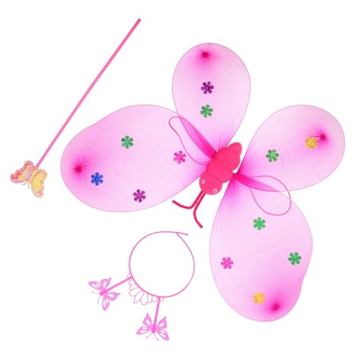 FRCOLOR 1 Satz Pailletten -schmetterlingsflügel Kostüme Fee Rosa Zauberstab Schmetterling Cosplay Requisiten Cosplay-schmetterlingsflügel Schmetterlings-stirnband Für Cosplay Rosig Stoff FRCOLOR 1 Satz Pailletten -schmetterlingsflügel Kostüme Fee Rosa Zauberstab Schmetterling Cosplay Requisiten Cosplay-schmetterlingsflügel Schmetterlings-stirnband Für Cosplay Rosig Stoff von FRCOLOR