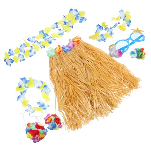 FRCOLOR 1 Satz Partygirlande Luau-partybevorzugung Luau-outfit Luau-party- Luau-anziehzubehör Luau-cosplay-versorgung Grasröcke Hawaiianischer Rock Frau Hawaii-kleid Für Damen Plastik von FRCOLOR