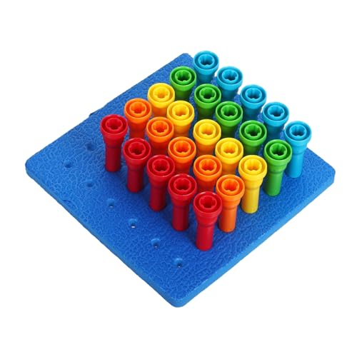 FRCOLOR 1 Satz Pegboard Spielzeugset für Kleinkinder Motorikspielzeug zur und Zahlenübung mit Pilz Puzzle Interaktives Lernspielzeug für Frühe Bildung und Familienspaß FRCOLOR 1 Satz Pegboard Spielzeugset für Kleinkinder Motorikspielzeug zur und Zahlenübung mit Pilz Puzzle Interaktives Lernspielzeug für Frühe Bildung und Familienspaß von FRCOLOR