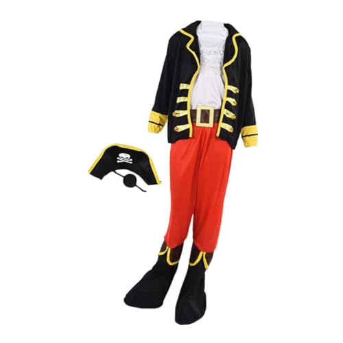 FRCOLOR 1 Satz Piratenkostüm für Realistisches Piratenoutfit mit Hut für Halloween und Mottopartys für Jungen und Mädchen zu Stehen FRCOLOR 1 Satz Piratenkostüm für Realistisches Piratenoutfit mit Hut für Halloween und Mottopartys für Jungen und Mädchen zu Stehen von FRCOLOR