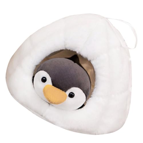FRCOLOR 1 Satz Plüsch Pinguin Spielzeugset mit Nest Flauschiges Kuscheltier für Dekoration und Geschenkidee Süßes Design für Gemütliche Wohnräume von FRCOLOR