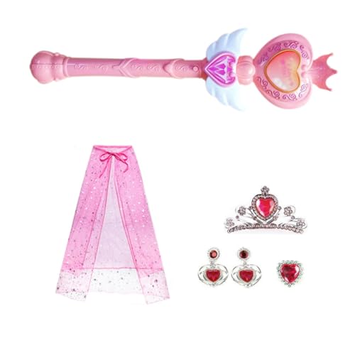 FRCOLOR 1 Satz Prinzessin Cloak blinkende Stöcke nützliche Blinksticks tragbares leuchtendes Glühstab Nacht blinkender Zauberstab hoch Rosa von FRCOLOR