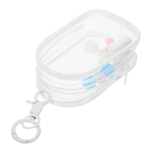 FRCOLOR 1 Satz Puppen Aufbewahrungstasche Transparente PVC Tasche mit Haken und Plüschball für Puppen Praktische und Kompakte Lösung für Unterwegs für Schule und Shopping FRCOLOR 1 Satz Puppen Aufbewahrungstasche Transparente PVC Tasche mit Haken und Plüschball für Puppen Praktische und Kompakte Lösung für Unterwegs für Schule und Shopping von FRCOLOR