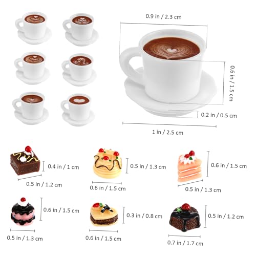 FRCOLOR 1 Satz Realistischen Fake Cakes für Puppenhaus Dekoration Teiliges Miniatur Küchenzubehör für Süße Anlässe und Kreative Spielwelten von FRCOLOR