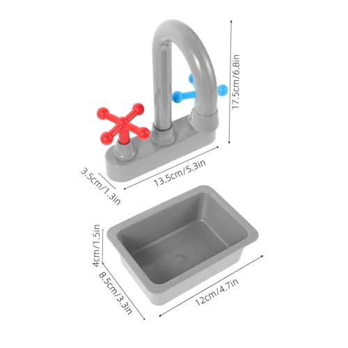 FRCOLOR 1 Satz Realistisches Mini Wasserhahn und Spülbecken für Rollenspiel Küchenaccessoires für Kreatives und DIY Mikro Landschaftsdekorationen von FRCOLOR