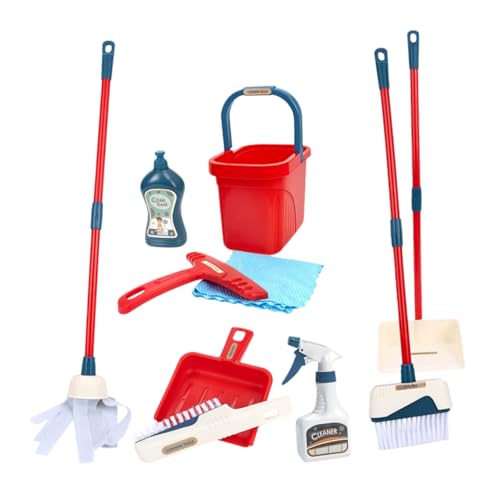 FRCOLOR 1 Satz Realistisches Spielreinigungsset mit Mop Besen Kehrschaufel Eimer und Mehr Interaktives Haushaltskit für Jungen und Mädchen FRCOLOR 1 Satz Realistisches Spielreinigungsset mit Mop Besen Kehrschaufel Eimer und Mehr Interaktives Haushaltskit für Jungen und Mädchen von FRCOLOR