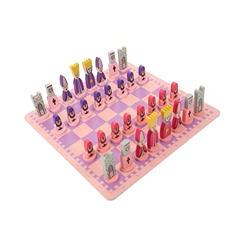 FRCOLOR 1 Satz Reiseschachspiel Set Schachbrett mit Schachfiguren Leicht und Tragbar für Erwachsene Fördert Denkfähigkeiten und Kreativität für Unterwegs von FRCOLOR