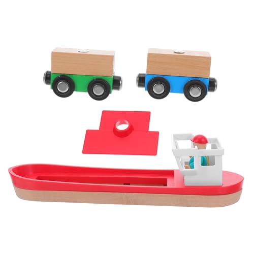 FRCOLOR 1 Satz Robustes Holzschiff Set für Eisenbahnlayouts Fördert Kreativität und Motorik bei Kindern Einfach zu Montieren für Interaktives Spiel FRCOLOR 1 Satz Robustes Holzschiff Set für Eisenbahnlayouts Fördert Kreativität und Motorik bei Kindern Einfach zu Montieren für Interaktives Spiel von FRCOLOR
