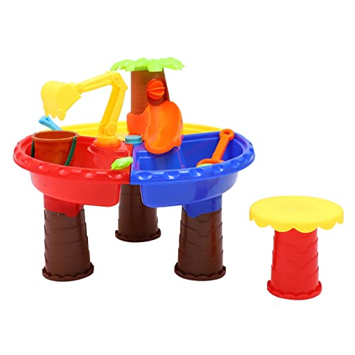 FRCOLOR 1 Satz Sandspielzeug Strandspielzeug Tisch für Kreative Aktivitäten im Freien Fördert Fantasie und Soziale Fähigkeiten Leicht und Tragbar für Kleinen von FRCOLOR