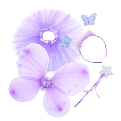 FRCOLOR 1 Satz Schmetterlingsflügel Eingestellt Feenkleid Für Mädchen Ballettrock Kostümset Für Feen- - - Des Mädchens Kleiderset Für Mädchen Strümpfe Violett FRCOLOR 1 Satz Schmetterlingsflügel Eingestellt Feenkleid Für Mädchen Ballettrock Kostümset Für Feen- - - Des Mädchens Kleiderset Für Mädchen Strümpfe Violett von FRCOLOR