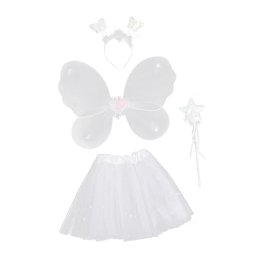 FRCOLOR 1 Satz Schmetterlingsflügel Flauschiger Rockanzug Performance-kleid Kinderfeenkostüme Für Mädchen Feenkleid Für Mädchen Kinderkostüme Mädchen Tüllrock Ballettrock Weiß Strümpfe FRCOLOR 1 Satz Schmetterlingsflügel Flauschiger Rockanzug Performance-kleid Kinderfeenkostüme Für Mädchen Feenkleid Für Mädchen Kinderkostüme Mädchen Tüllrock Ballettrock Weiß Strümpfe von FRCOLOR