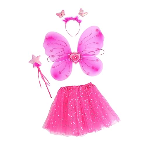 FRCOLOR 1 Satz Schmetterlingsflügel eingestellt Prinzessin verkleiden Cosplay-Kleid für Feenkostümrock Ballettrock Mädchen, das Kleid durchführt Mädchenkostüm Strümpfe Rosig FRCOLOR 1 Satz Schmetterlingsflügel eingestellt Prinzessin verkleiden Cosplay-Kleid für Feenkostümrock Ballettrock Mädchen, das Kleid durchführt Mädchenkostüm Strümpfe Rosig von FRCOLOR