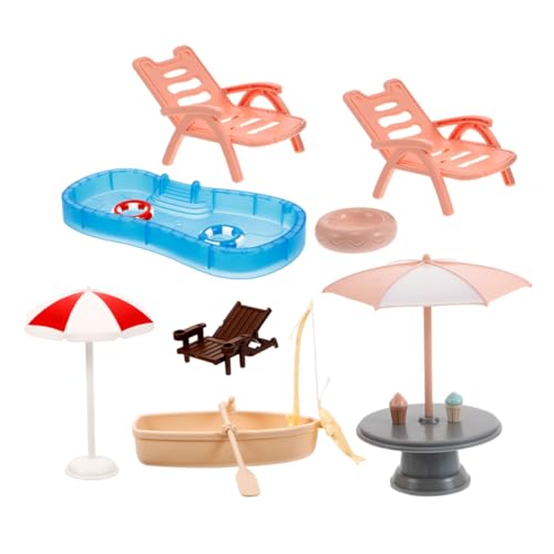 FRCOLOR 1 Satz Schwimmring Strandstuhl Sonnenschirm und Boot DIY Strand Szenen Dekorationen für Kreative Bastelprojekte FRCOLOR 1 Satz Schwimmring Strandstuhl Sonnenschirm und Boot DIY Strand Szenen Dekorationen für Kreative Bastelprojekte von FRCOLOR